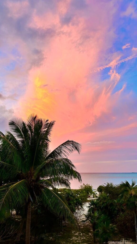 Sunset at Four Turtles Villas