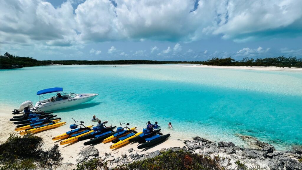 Water Bikes at Lazy River